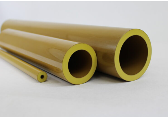 Trois semi-produits de Seamless Tube en Torlon 4203, disponibles en différents diamètres extérieur et intérieur